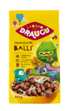Draugu sausās brokastis Chocolate balls 225 g